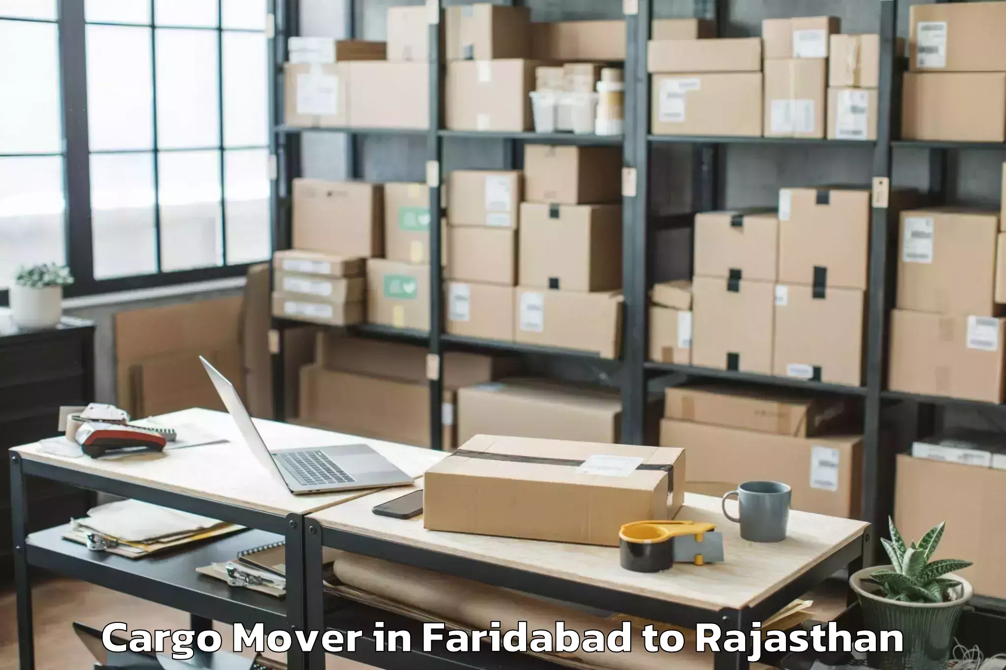 Hassle-Free Faridabad to Sanganer Cargo Mover